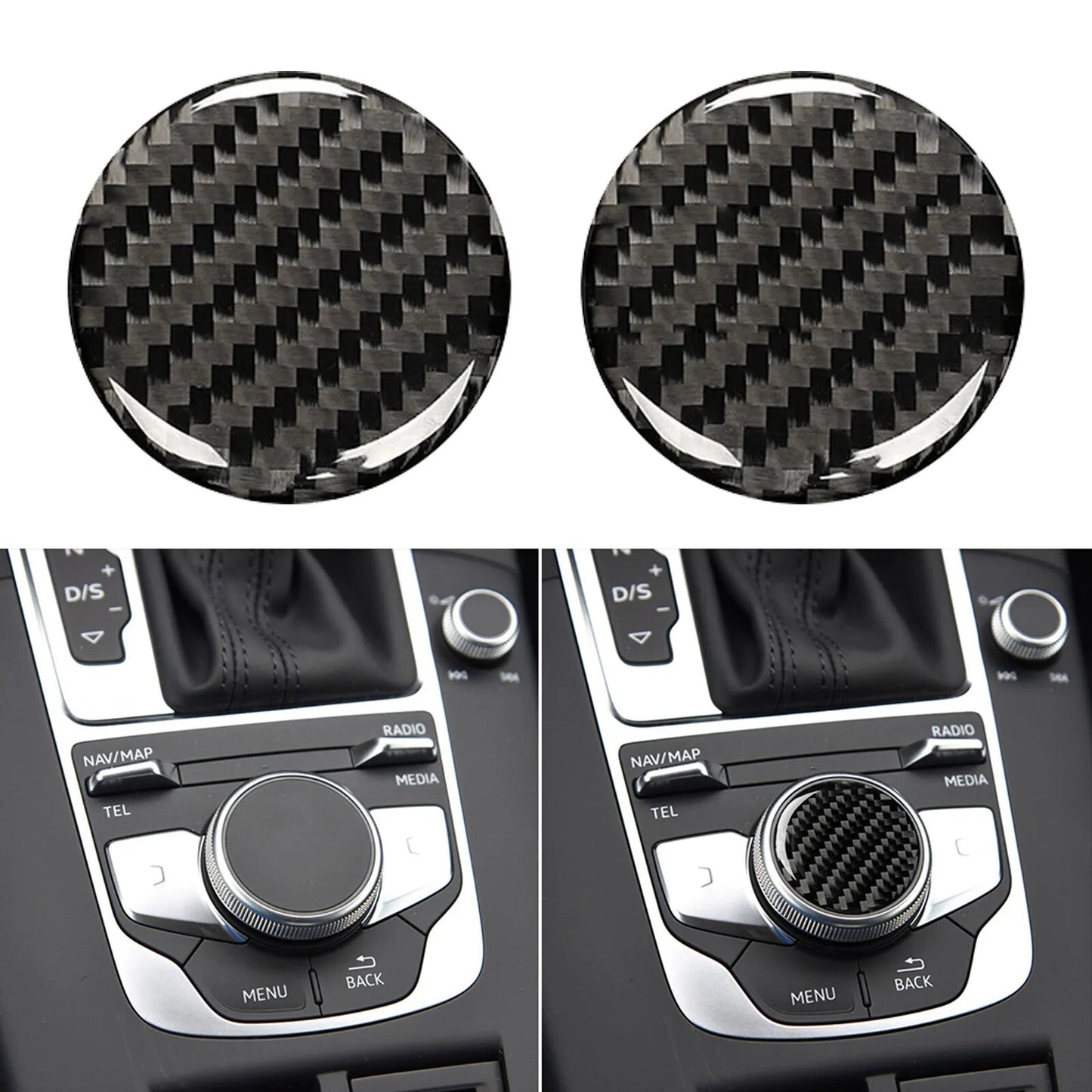 Audi Carbon Fiber Control Knob