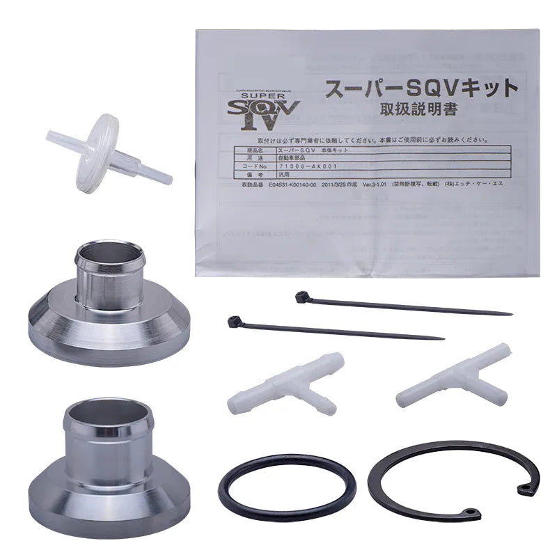 HKS BLOW OFF VALVE BOV SUPER SQV4 IV 25/34MM Black or Silver Color With Original box and instructions