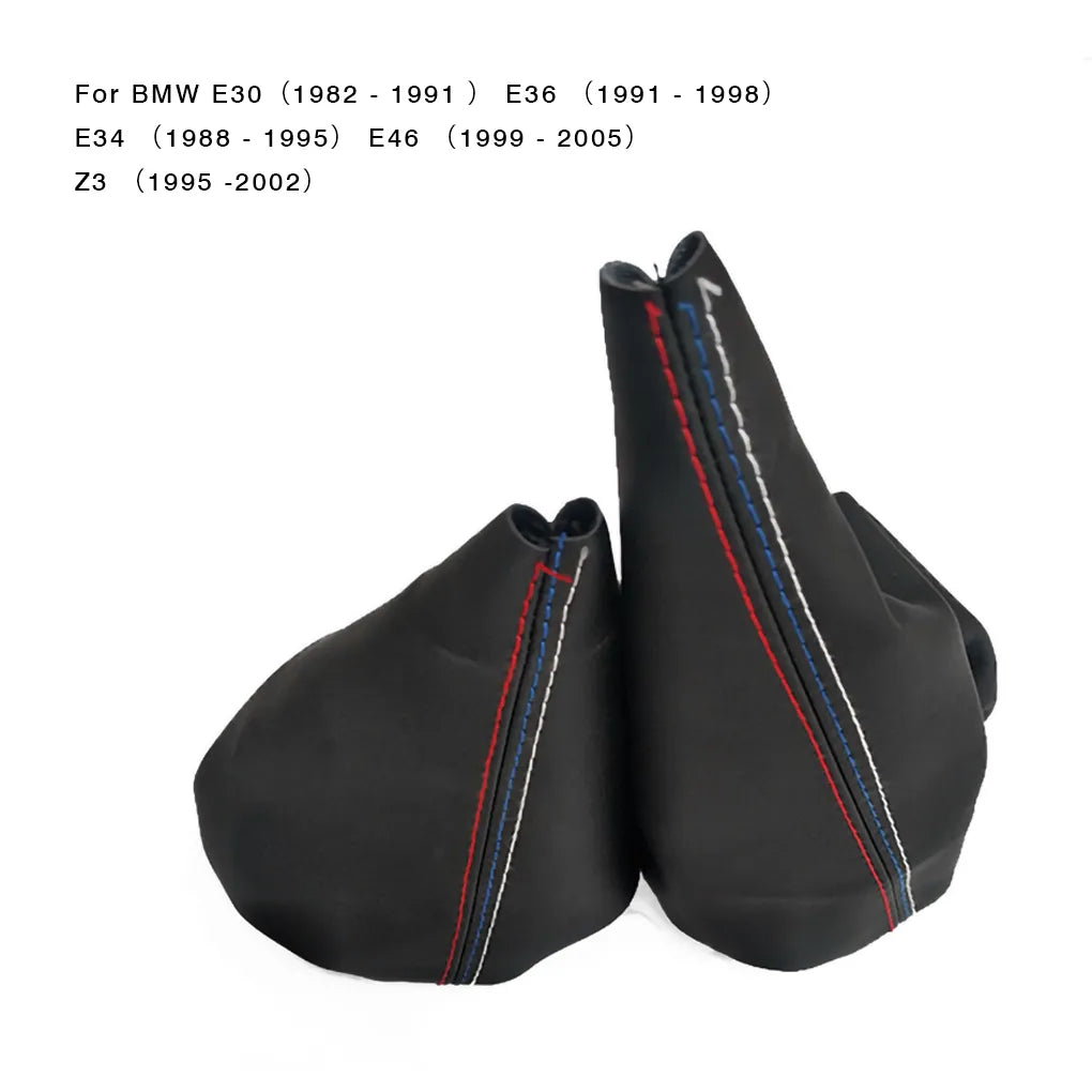 Leather Shift Gear Stick Dust-proof Cover Handbrake For BMW E30 E36 E34 E46 Z3 Manual Models