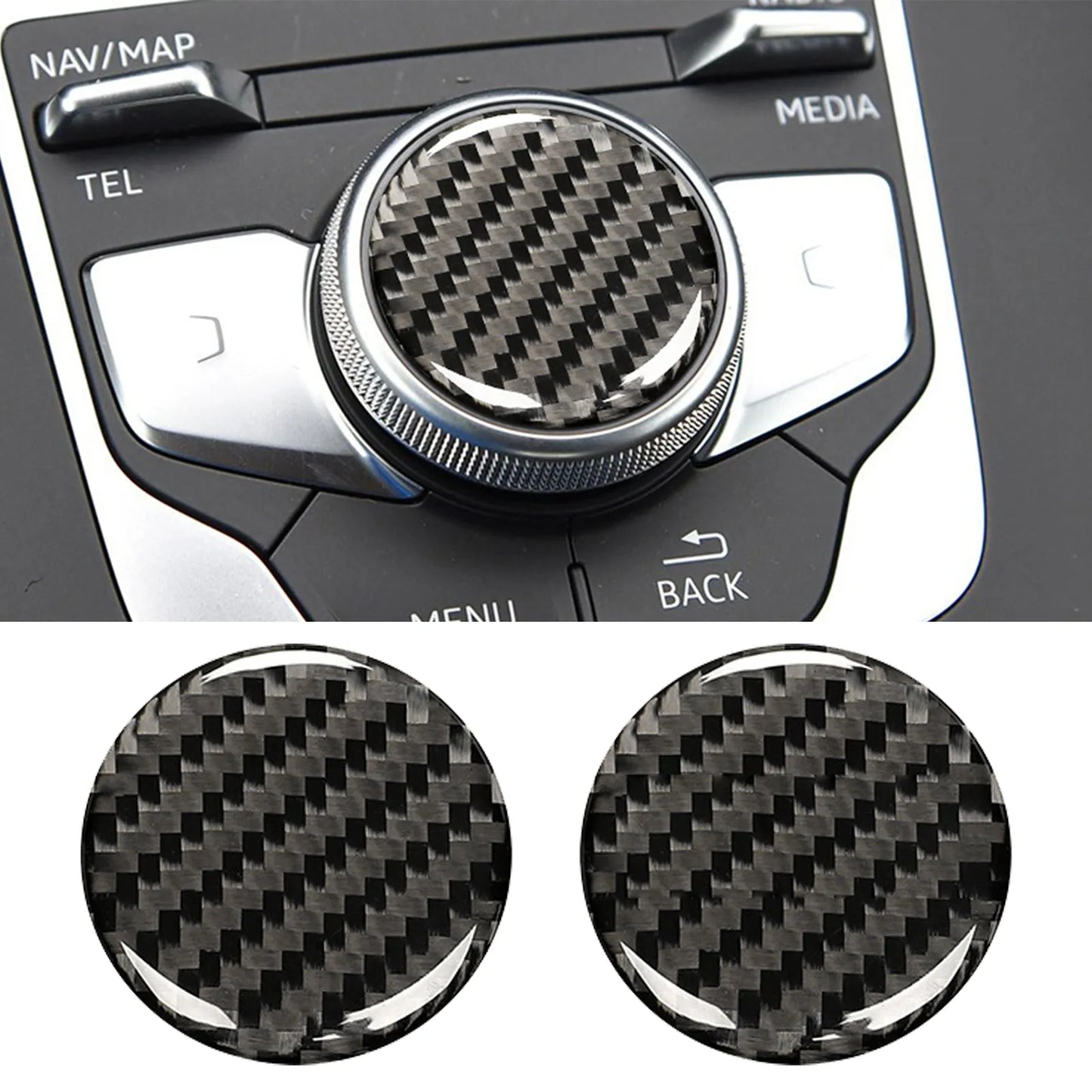 Audi Carbon Fiber Control Knob