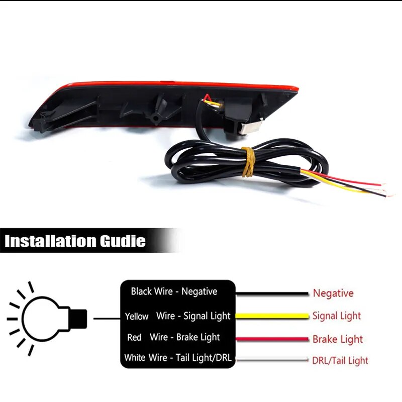 Strobe Flashing LED Bumper Reflector Lights