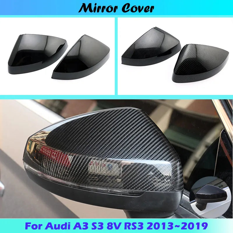 Audi SideView Mirror Carbon fiber or Black Cover