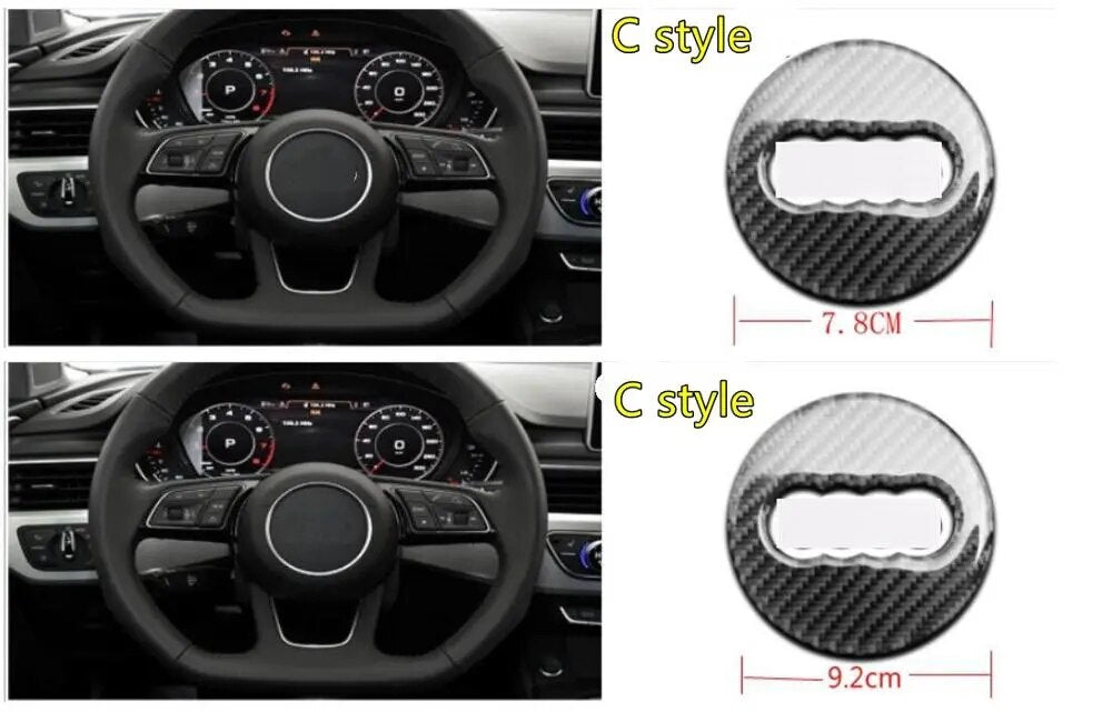 Audi Carbon Center Steering Wheel Piece