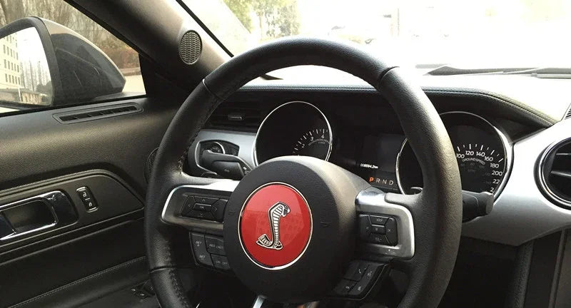 3D Cobra Emblem Car Steering Wheel Sticker