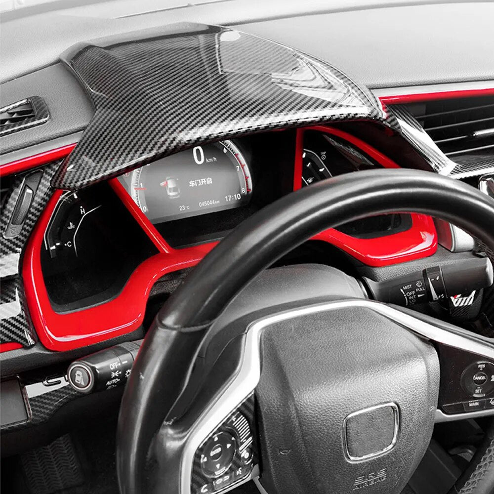 Honda Civic Carbon Fiber Dashboard Console