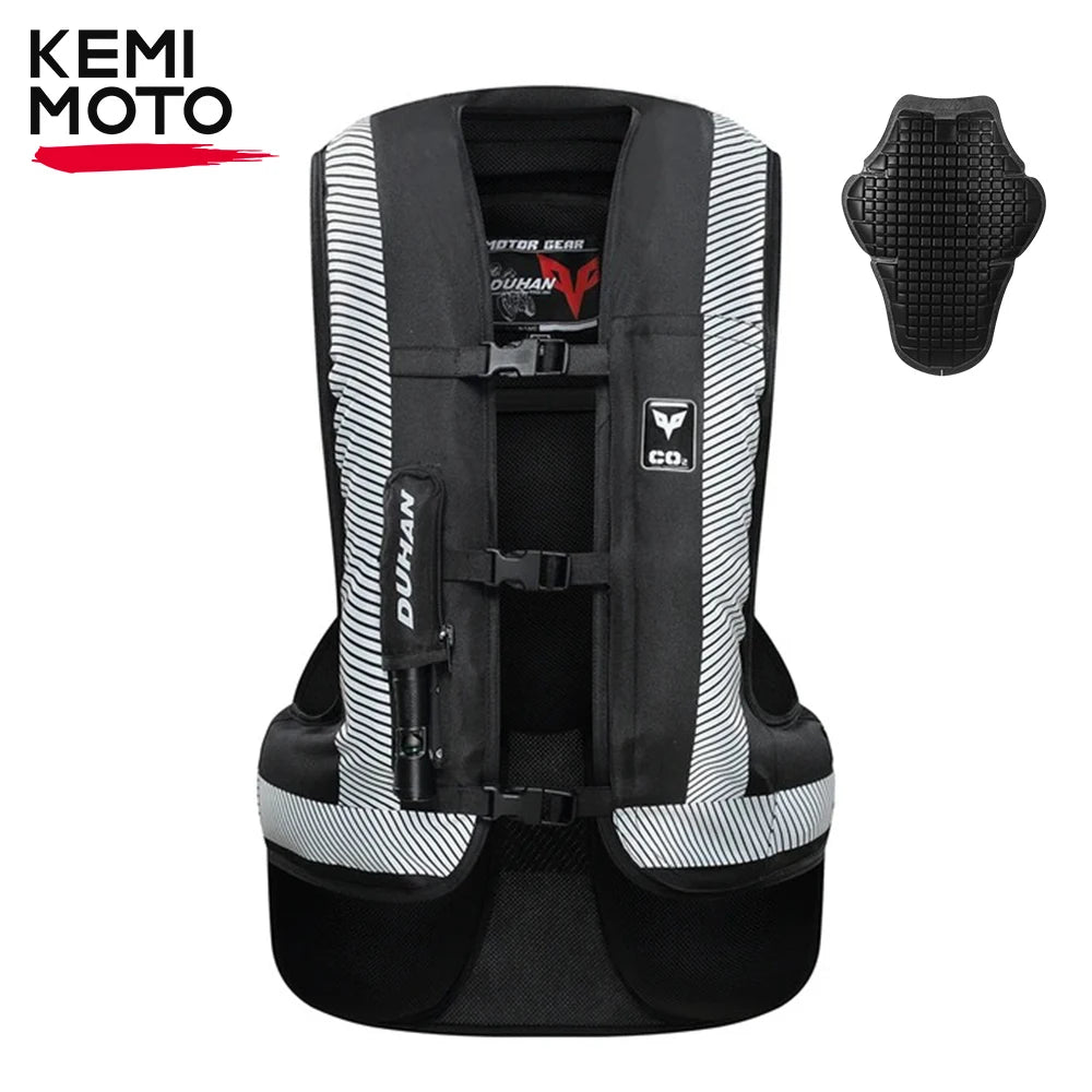 Motorcycle Air-bag Vest Jacket Air Bag Wear-resistant Reflective Safety Racing Riding Protective Gear Motorbike Wear-resistant