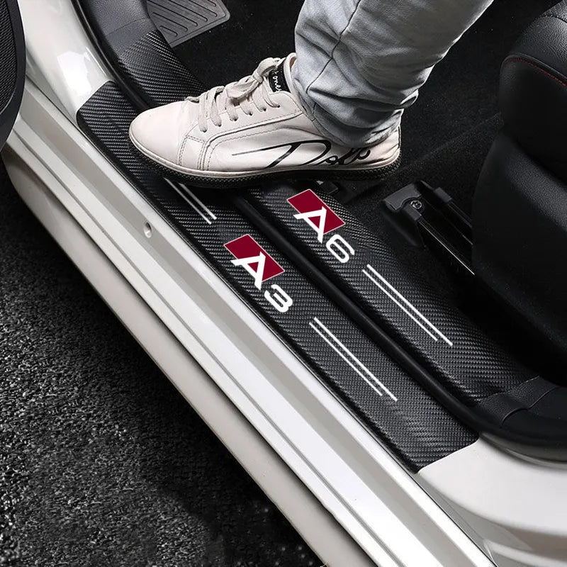 Audi Carbon Fiber Door Decal