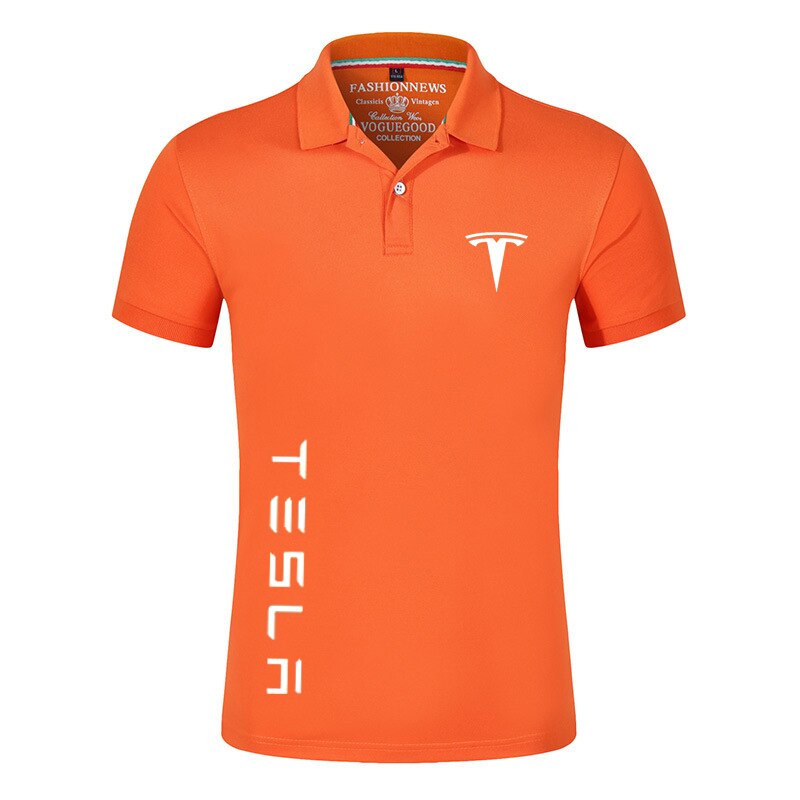 2022 Tesla Car Logo Shirts Short Sleeves For Men & Women