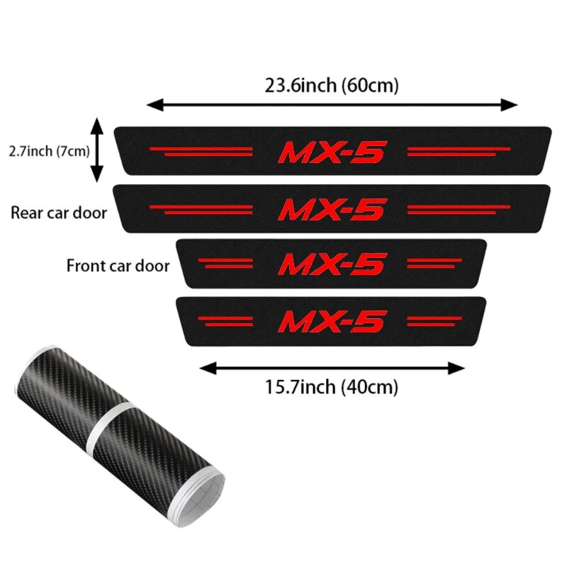 Mazda MX-5 Carbon Fiber Door Decal
