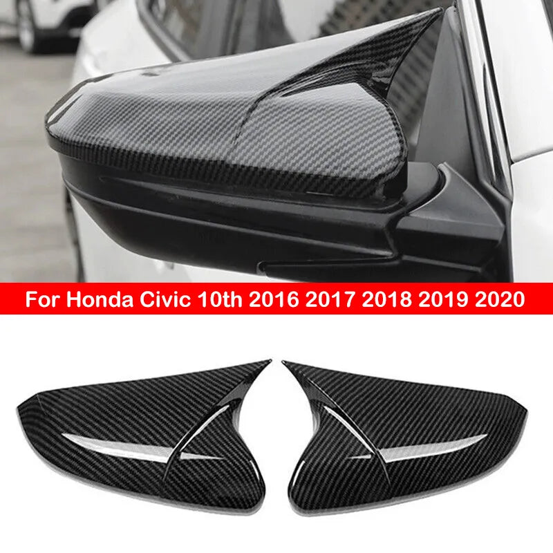 Carbon Fiber Side Mirror Cover For Honda Civic 2016-2020