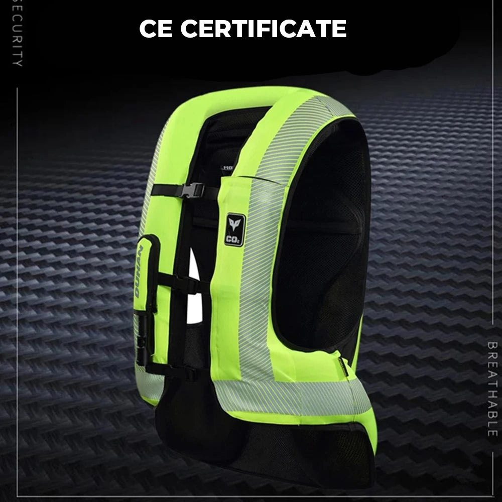 Motorcycle Air-bag Vest Jacket Air Bag Wear-resistant Reflective Safety Racing Riding Protective Gear Motorbike Wear-resistant