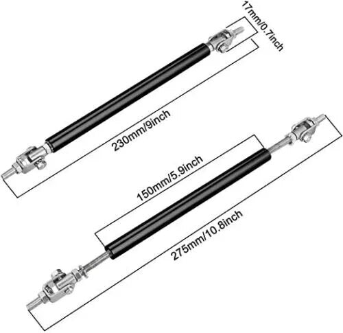 Chevrolet Camaro Front Bumper Lip Splitter Strut Rods