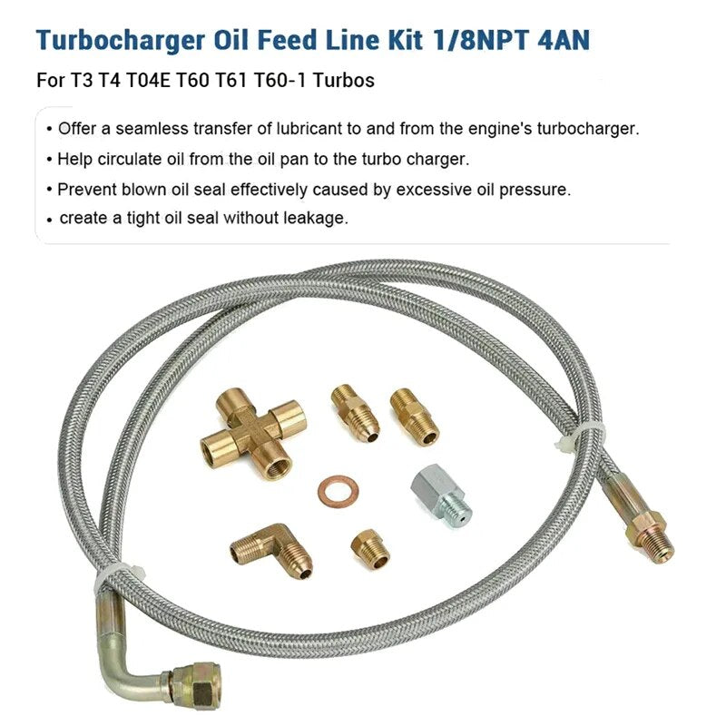 Universal Turbo Oil Feed Line