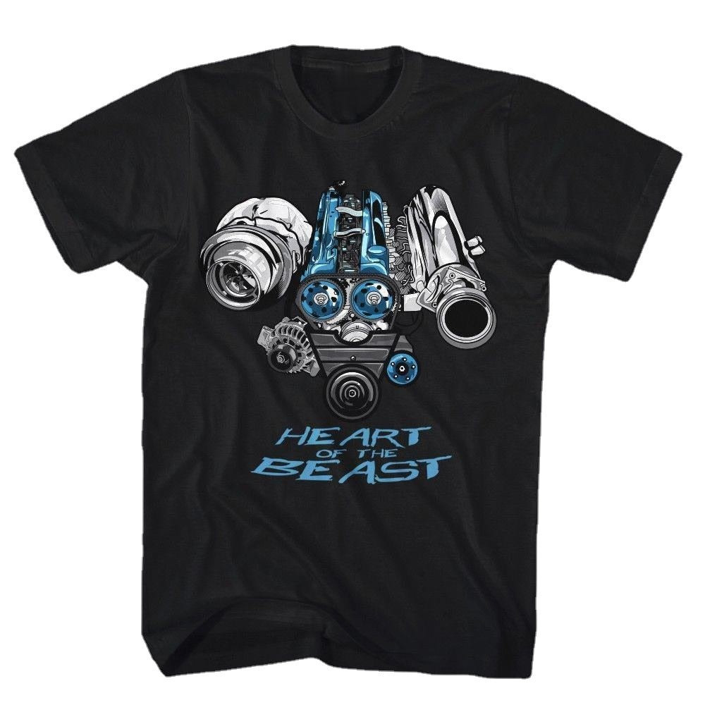 2JZ Engine Turbo T-Shirt with color