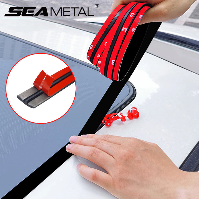 26Ft Car Seal Strip Auto Rubber Sealant Protector Stickers for Front/Rear Windshield, Body Side, Sunroof Auto Goods Accessories