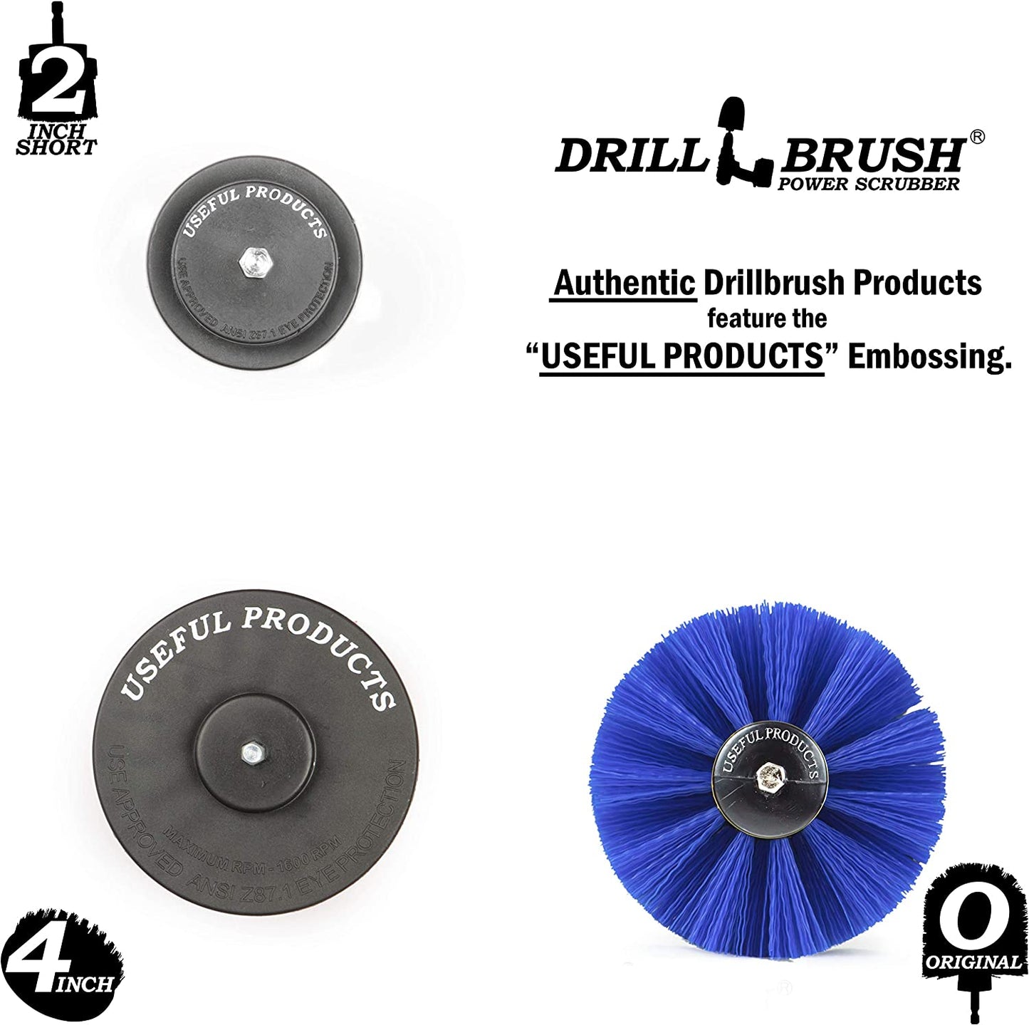 Drill Brush Boat Accessories – Kayak Cleaning Kit – Boat Drill Brush Set - Marine Scrub Brush Attachment for Drill - Rotary Cleaning Brushes for Boats by