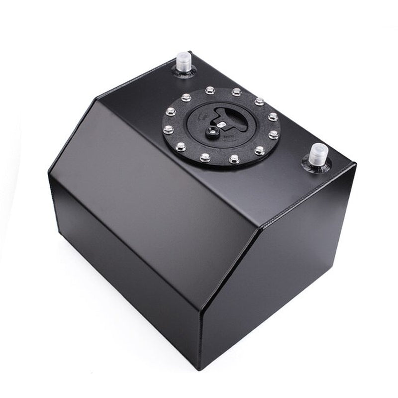 16 Liter 4 Gallon Car Fuel Tank Universal Fuel Cell Gas Aluminum Black Silver Car Auto Racing Modified OCC050