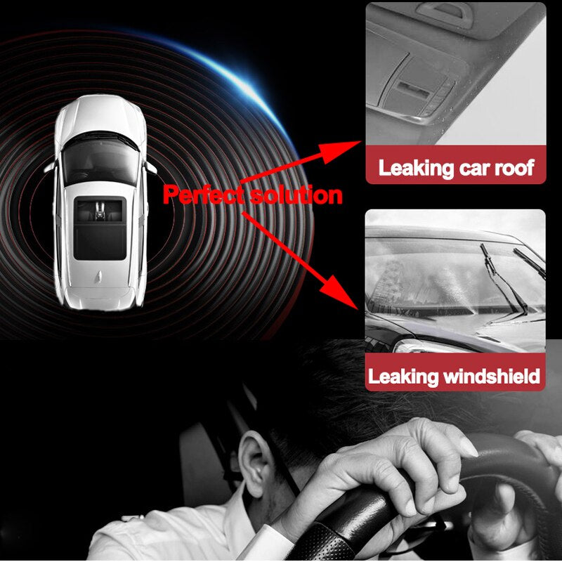 26Ft Car Seal Strip Auto Rubber Sealant Protector Stickers for Front/Rear Windshield, Body Side, Sunroof Auto Goods Accessories