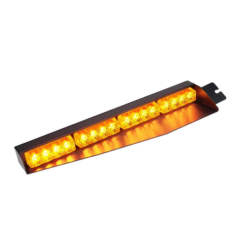 Visor Strobe LED Light Bar Interior Windshield Sunvisor Lamp Emergency Warning Flashing Lights for Volunteer Vehicles Trucks