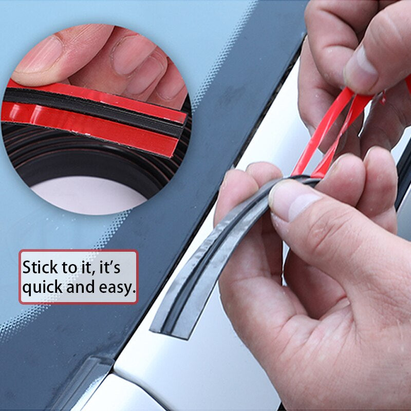 26Ft Car Seal Strip Auto Rubber Sealant Protector Stickers for Front/Rear Windshield, Body Side, Sunroof Auto Goods Accessories