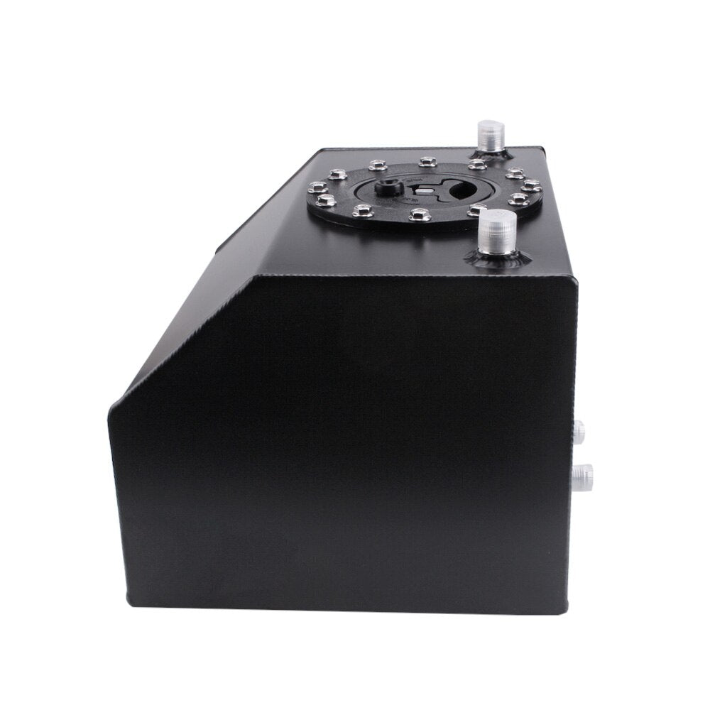 16 Liter 4 Gallon Car Fuel Tank Universal Fuel Cell Gas Aluminum Black Silver Car Auto Racing Modified OCC050