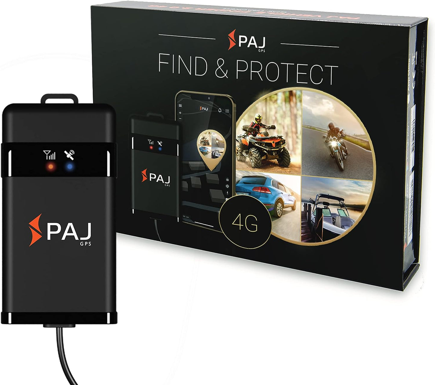 Vehicle Finder 4G 2.0 – GPS Tracker for Vehicles, Motorcycles, Trucks & More - Direct Connection to Vehicle Battery (9-75V) - Car GPS Tracker with Real-Time Alerts in the App, Tracker Device