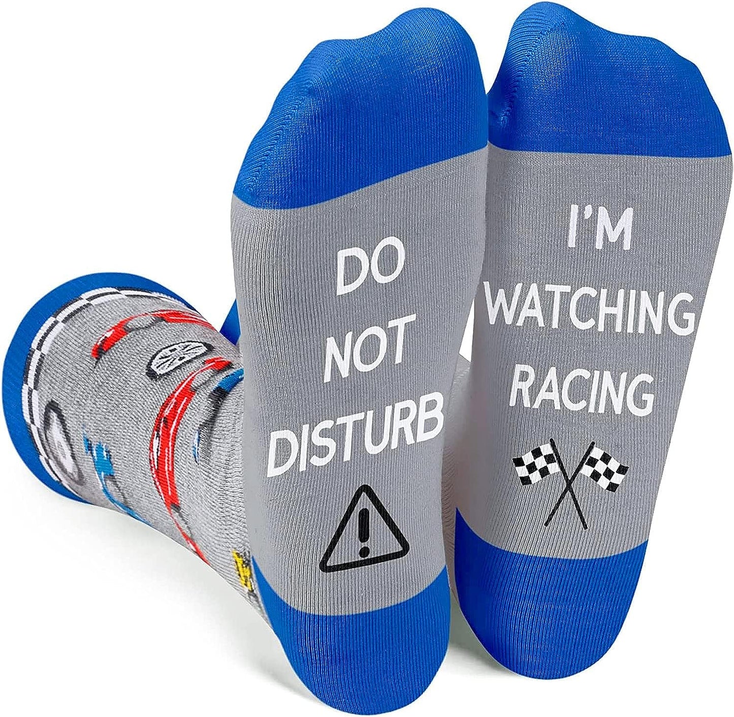 Men'S Flying Chess Cycling Lifting Baseball Football Socks, Gifts for Car Racing Camping Fishing Sailing Gaming Lover