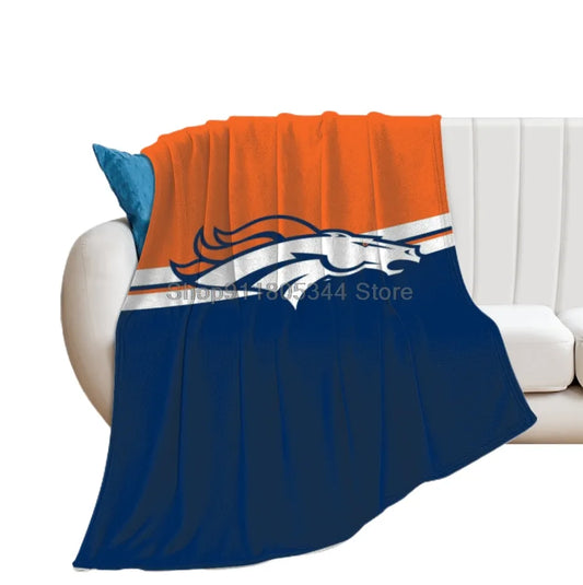Denver Broncos Soft Thick Winter Blanket