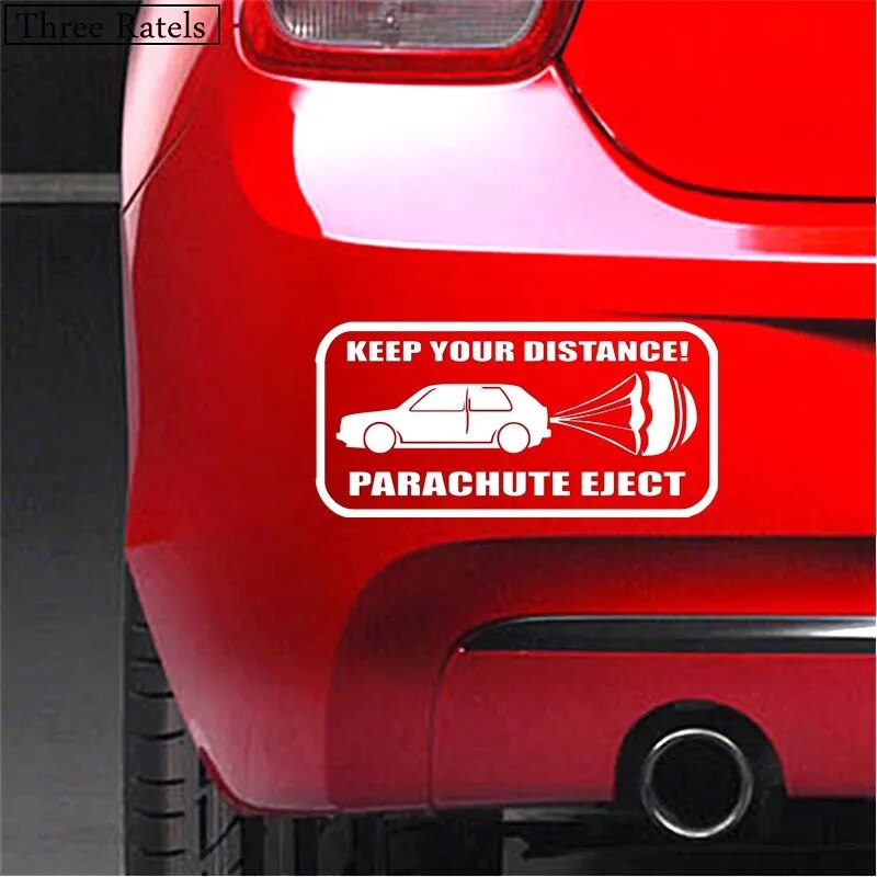 Keep Your Distance Parachute Eject Decal Sticker