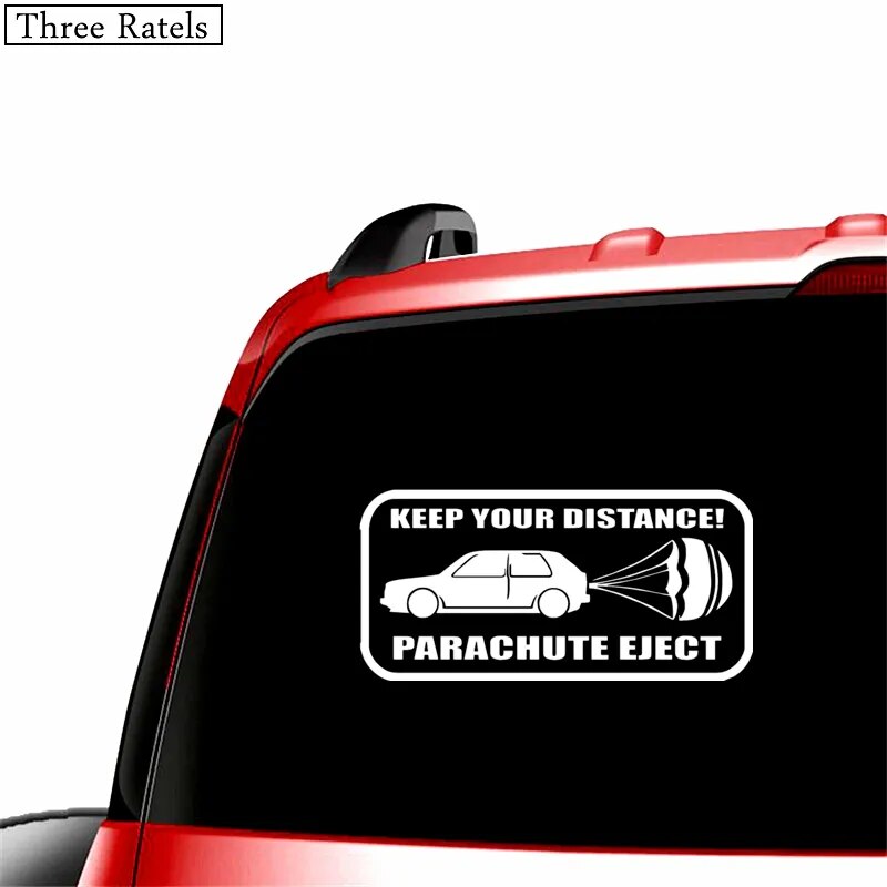Keep Your Distance Parachute Eject Decal Sticker