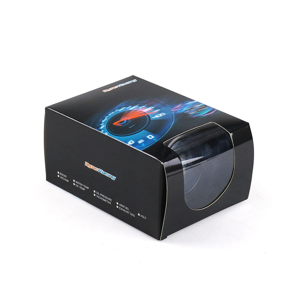 Dynoracing 2" 52mm Car Digital Turbo Boost Gauge PSI BAR Water Temp Oil Temp Oil Pressure Gauge Voltmeter Tachometer Rpm gauge
