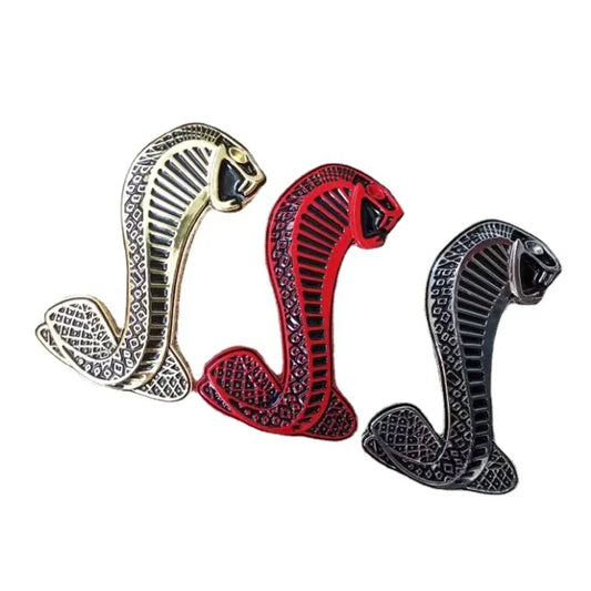 Ford Mustang Cobra Shelby GT500 GT350 3D Metal Cobra Emblem