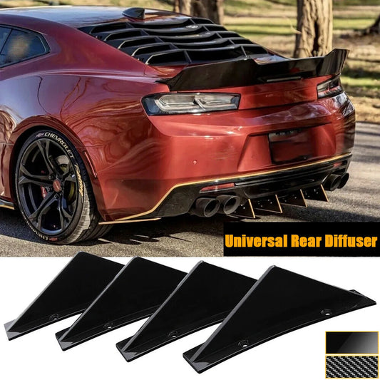 Rear Bumper Lip Diffuser Spoiler Body Kit For Chevrolet Chevy Camaro 2000-2022