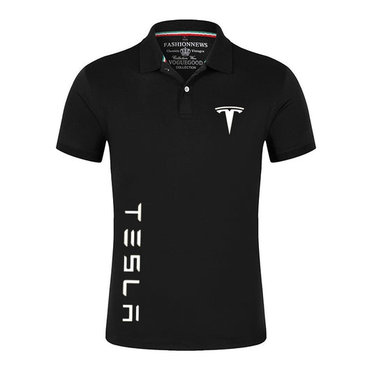 2022 Tesla Car Logo Shirts Short Sleeves For Men & Women