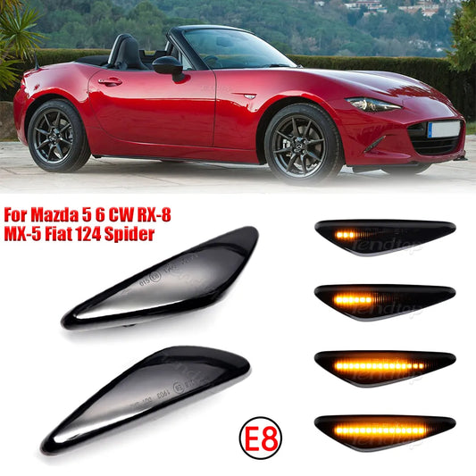Dynamic LED Turn Signal Side Marker Light For Mazda Miata MX5