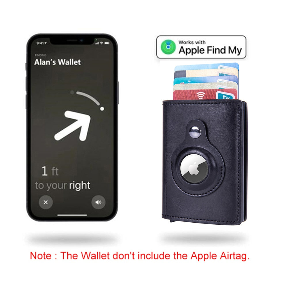 Anti Theft Apple Airtag Unisex RFID Protection Wallets