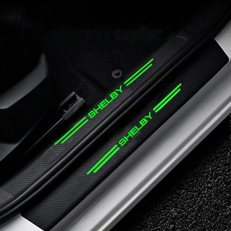 Ford Shelby Carbon Fiber Light up in the Dark Decal Door Sticker