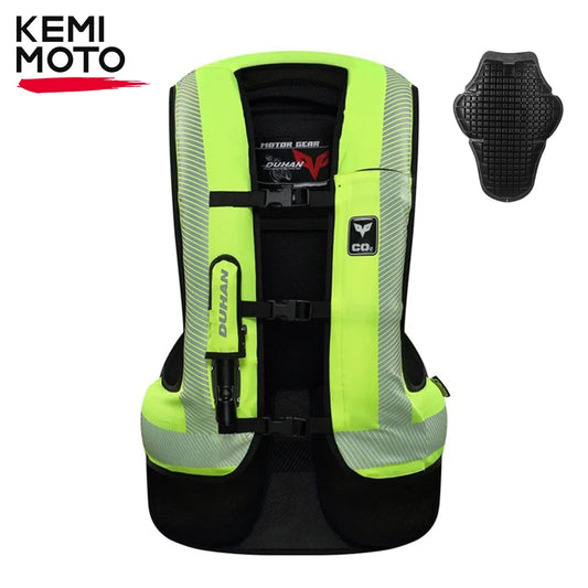 Motorcycle Air-bag Vest Jacket Air Bag Wear-resistant Reflective Safety Racing Riding Protective Gear Motorbike Wear-resistant