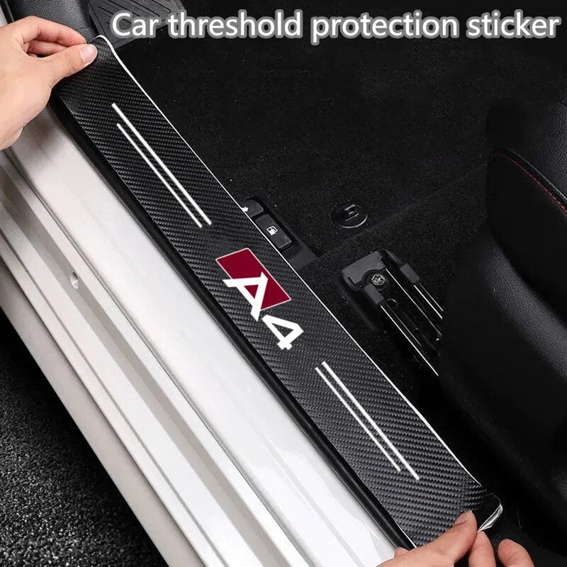 Audi Carbon Fiber Door Decal