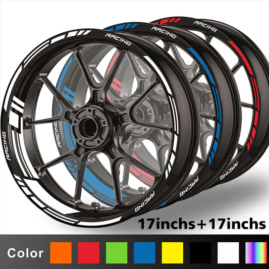 17inch Reflective Motorcycle Rim Decal Sticker