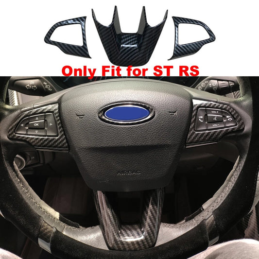 Ford Focus RS ST Carbon Fiber Steering Wheel Cover