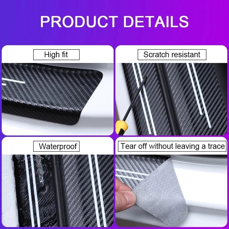 Audi Carbon Fiber Door Decal