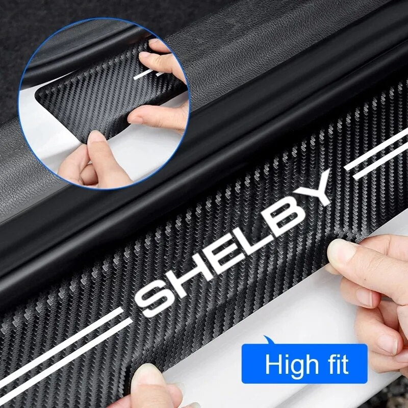Ford Shelby Carbon Fiber Light up in the Dark Decal Door Sticker