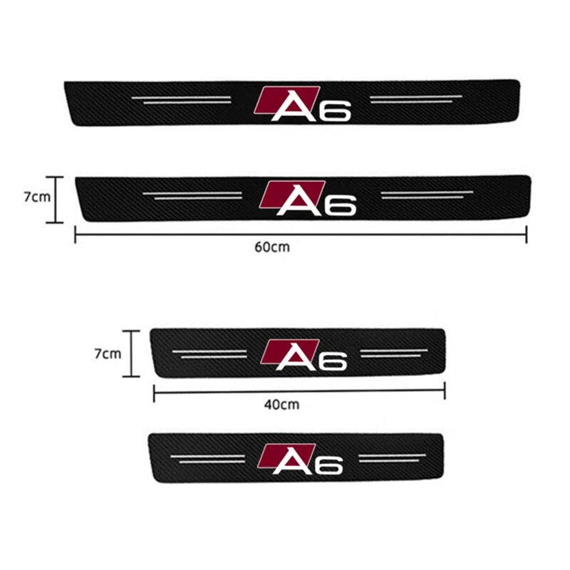 Audi Carbon Fiber Door Decal