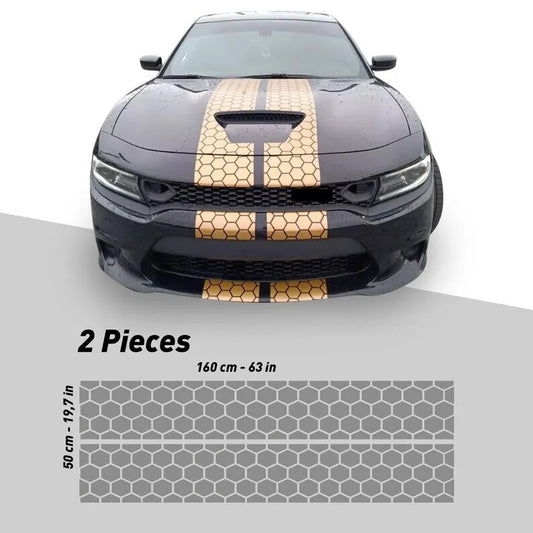 Dodge Honey Comb Car Decal For, Charger, Charger GT,SRT Scatpack, Hellcat