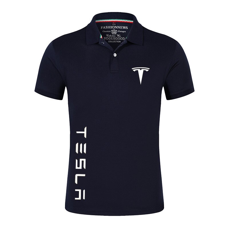 2022 Tesla Car Logo Shirts Short Sleeves For Men & Women