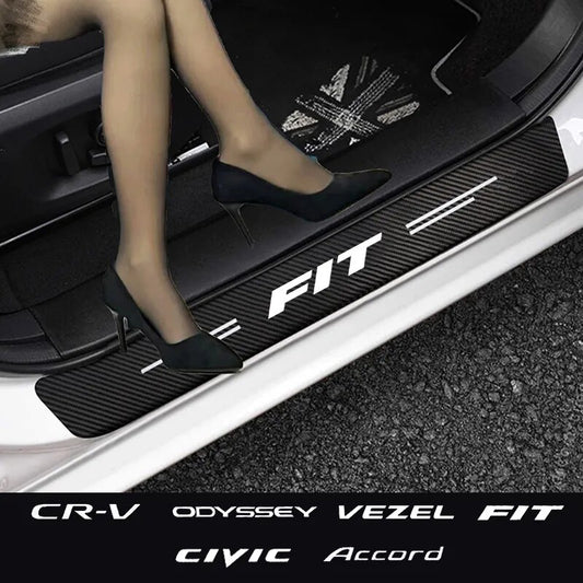 Honda Carbon Fiber Car Door Decal