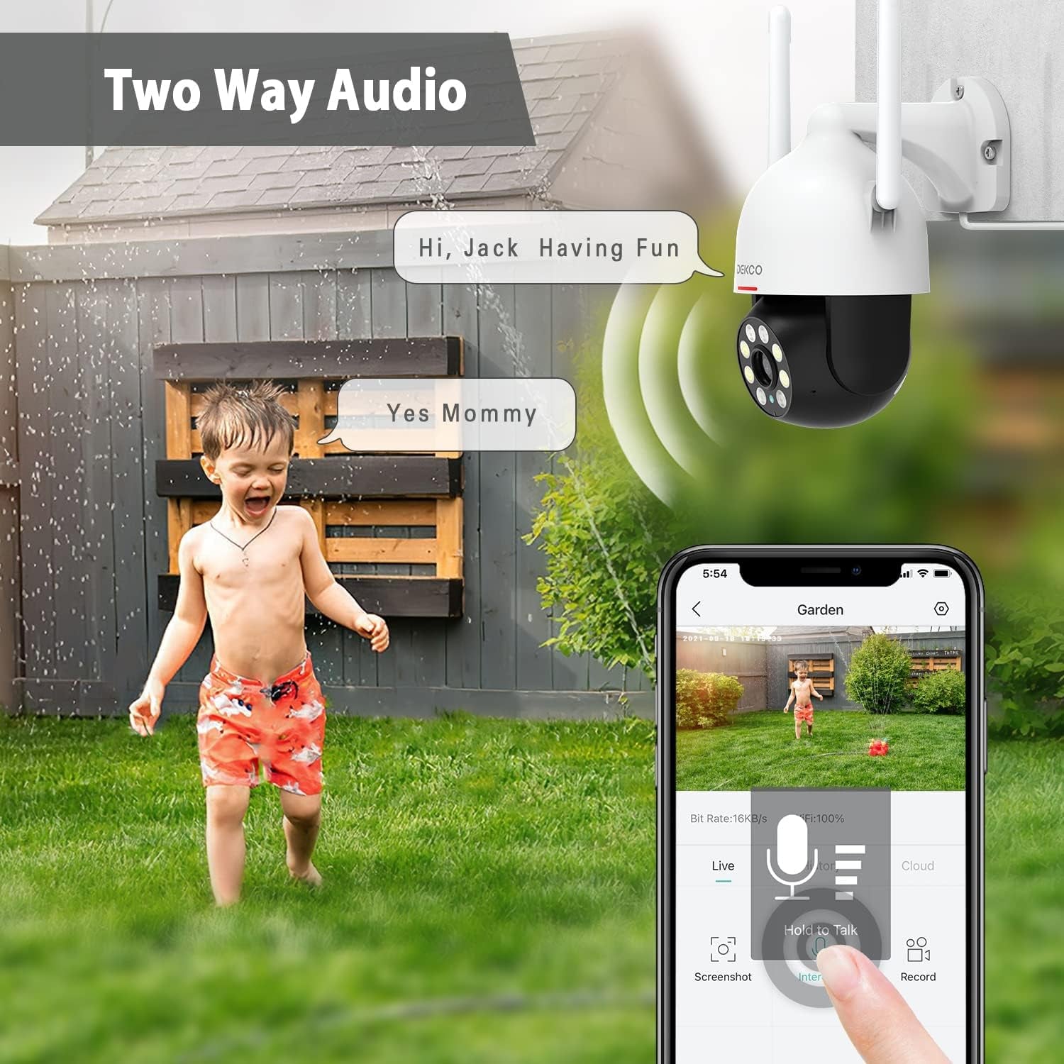 2Packs, 2K Wifi Outdoor Security Cameras Pan-Tilt 360° View, 3MP Surveillance Cameras with Motion Detection and Siren, 2-Way Audio, Full Color Night Vision, Waterproof