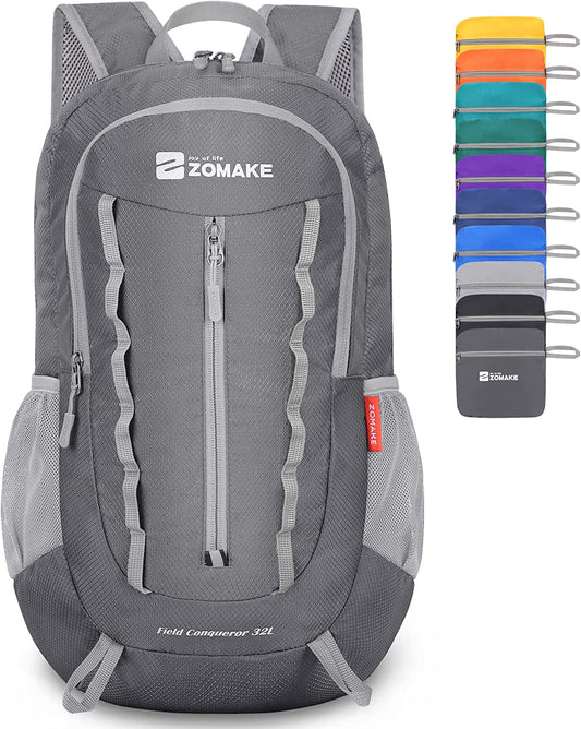 Packable Hiking Backpack Water Resistant:32L Lightweight Foldable Backpacks - Small Packable Back Pack for Travel