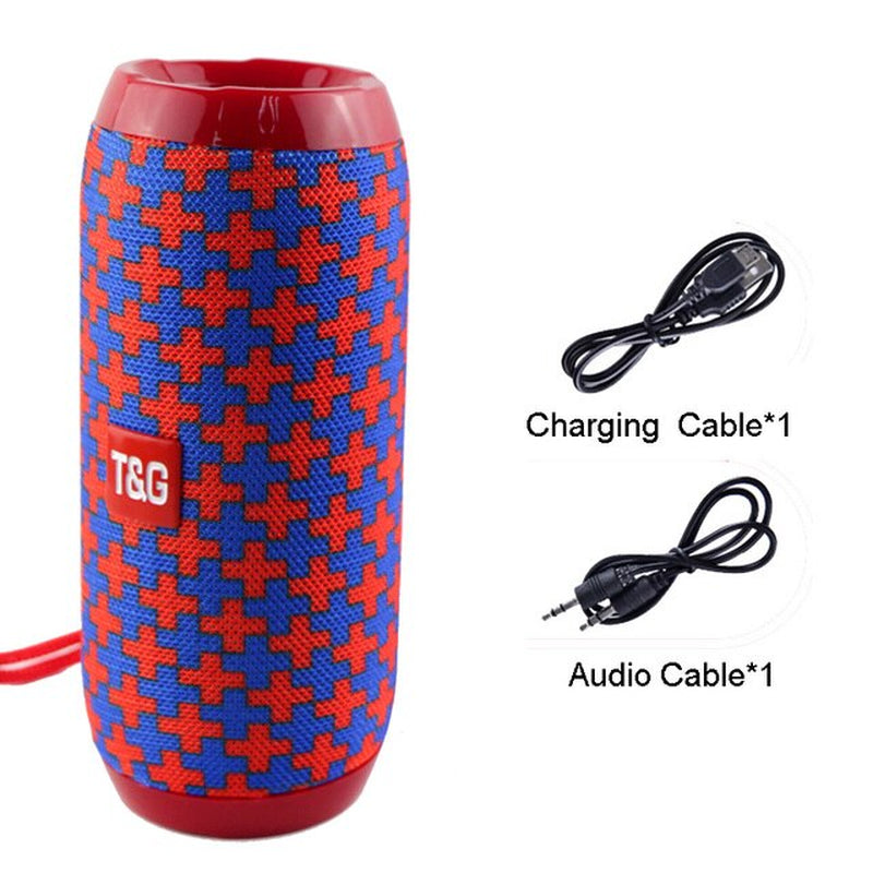 Portable Speaker Wireless Bass Subwoofer Waterproof Outdoor Speakers Boombox AUX TF USB Stereo Loudspeaker Bluetooth-Compatible